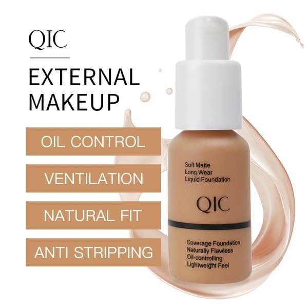 QIC Flydende Foundation – Fuld dækning, langvarig, vandfast og pore-udviskende. #04