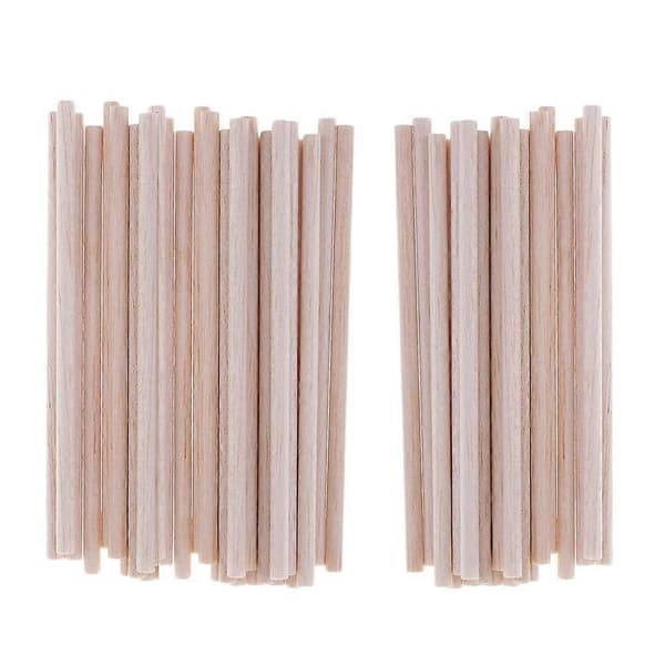 50x 5mm 120mm Balsastang Trædyvel til Modelfremstilling