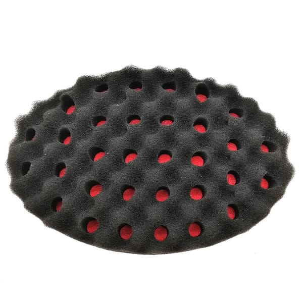 Hår Svampborste, Set med 2 Dubbla Sidor Små Hål (8mm Hål) Afro Curl Coil Wave Hår Svampborste