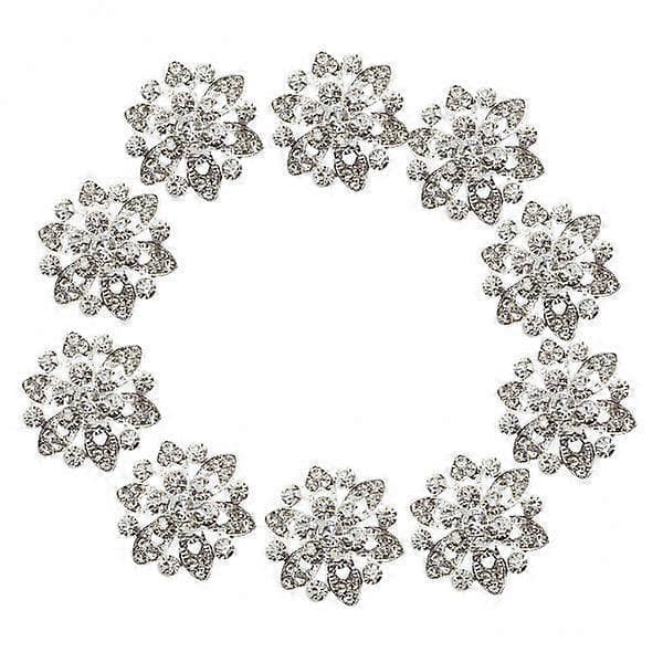 3x10kpl Rhinestone Kukka Muoto Ompelunapit 22mm