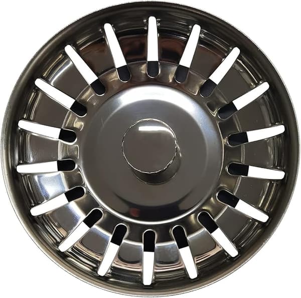 Diskho sil, kök rostfritt stål förtjockning sil avloppsplugg, dimensionerad för diskhoar 79-82mm (diameter: 80mm)