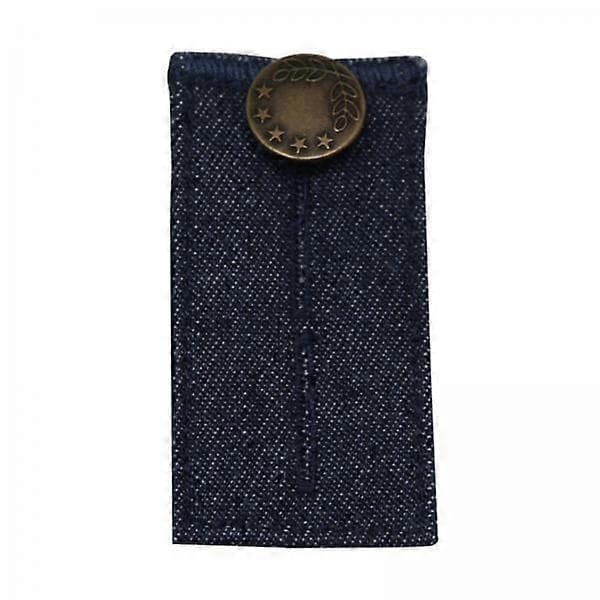 2xDenim Byxförlängare 2 Knappkrokar Elastiska Midjeförlängare Mörkblå