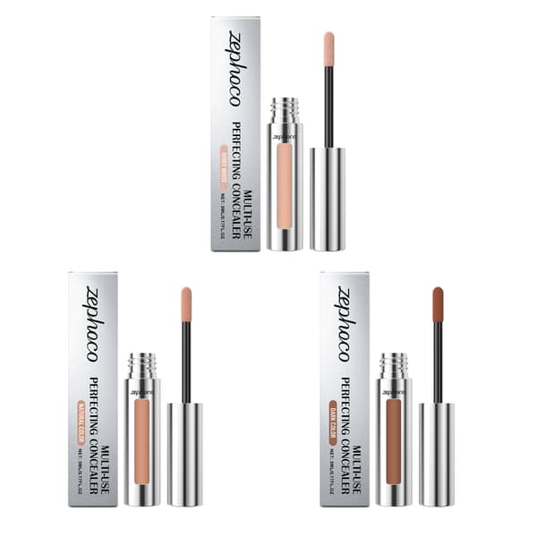 5 ml/ask concealer, lätt och fäster bra, täcker ögonfläckar, återfuktar och ljusar upp, långvarig.