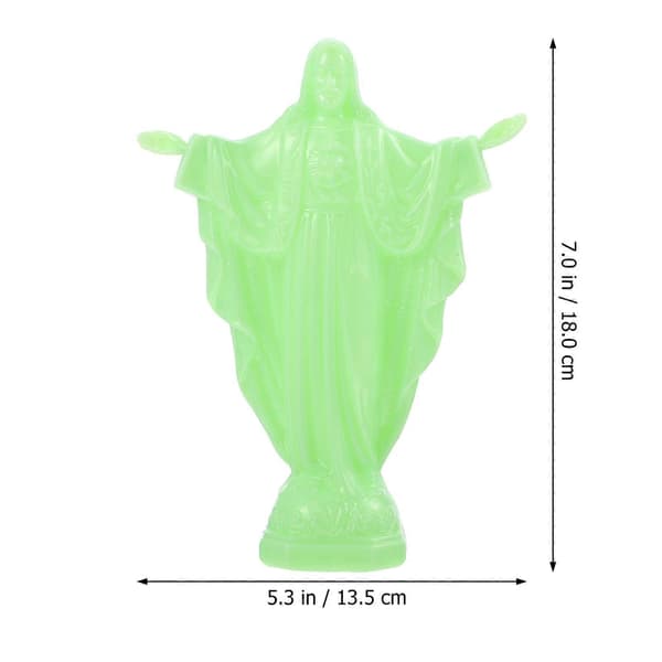 Jesus Statue Pynt Kreativ Religiøs Ornament Unik Skrivebordsdekorasjon