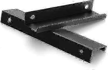 10 Matte Sorte Møbelhåndtak - 96mm Senter-til-Senter Aluminium Legering Trekk (Diskret Design)