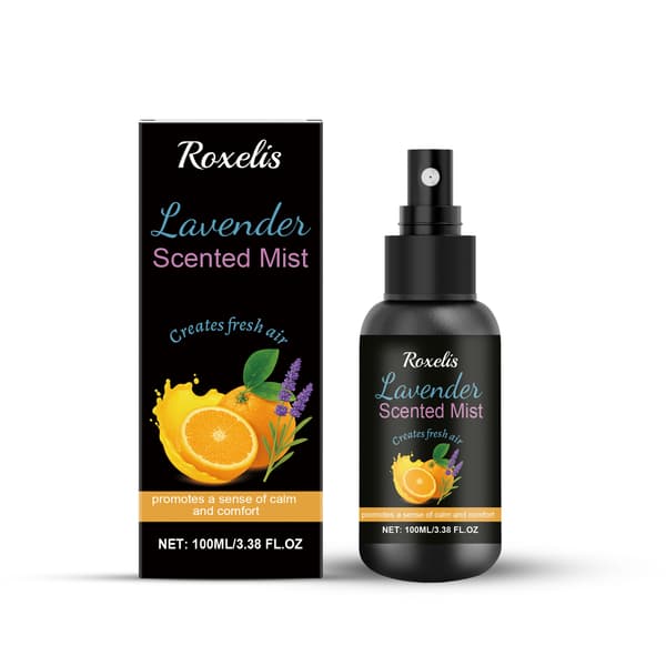 100 ml/låda Lavendeldoftande Spray: Växtbaserad naturlig doft, fräsch, raffinerad, elegant och stämningsfull.
