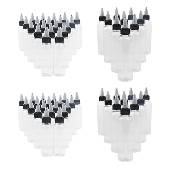 60 st tomma plastflaskor med spets 60/120 ml
