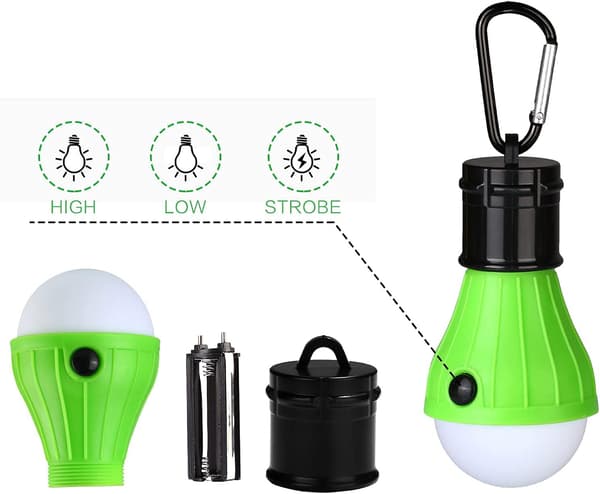 campinglys, LED campinglanterne, batteridrevet campinglys