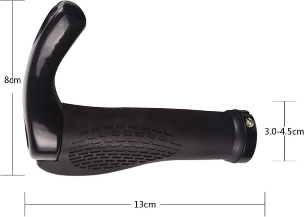 Cykelstyrgreb, 2 x Ergonomiske greb med horn