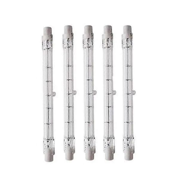 (NY) 5 stk. belysning 1000w halogen R7s energibesparende lineær halogen flomlys sikkerhetslyspærer J189