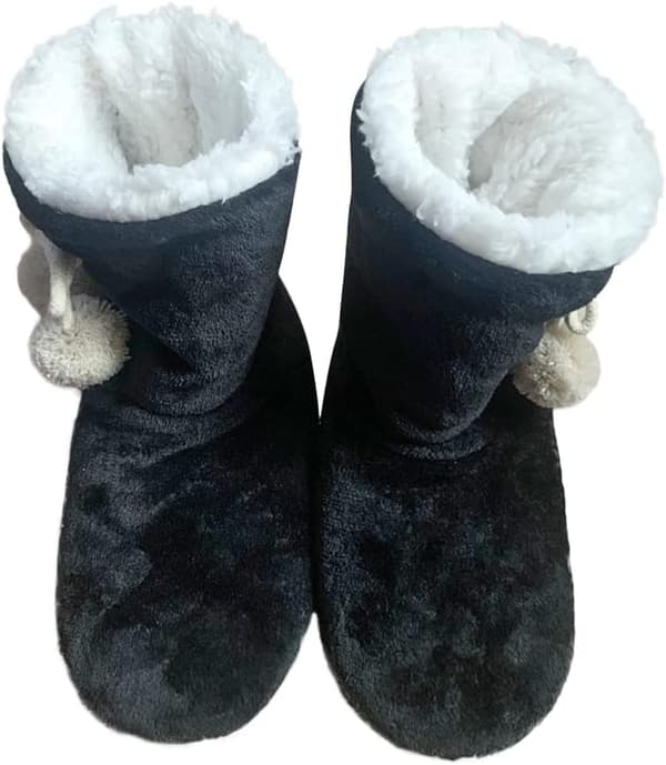 Höga Tofflor Varma Damtofflor Vinterstövlar Plush