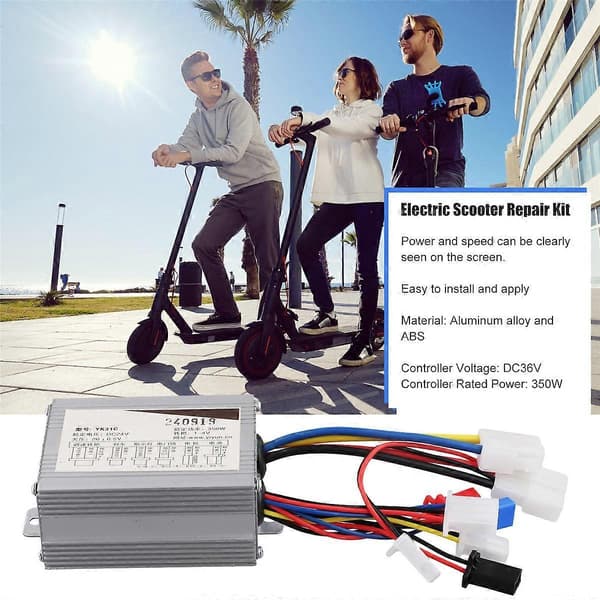 (Ny) Elektrisk sykkel børstet kontroller 24V 350W Elektrisk sparkesykkel kontroller børste DC motor hastighetskontroller