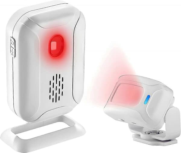 2024 Butik/Affär/Kontor/Hem Säkerhet Välkomstklocka Trådlös Infraröd IR Rörelsesensor Dörrklocka Larm Entrédörrklocka