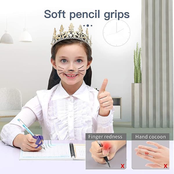 (Ny) Blyantgreb til børns håndskrift Ergonomiske 5-fingers blyantgreb