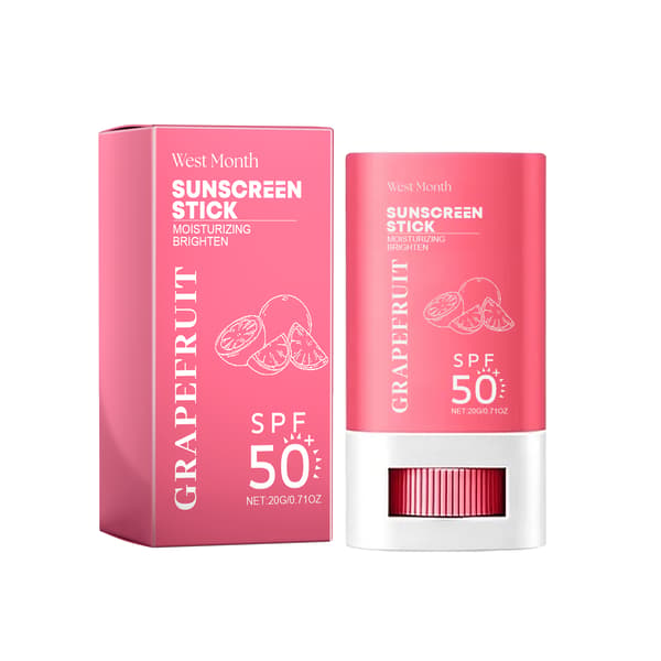 NY 20g/boks Grapefrukt UV-beskyttelseskrem, lett, tørr, solid solkrem egnet for hele kroppen.
