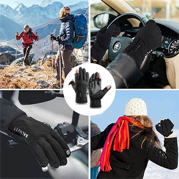 Cykelhandskar Touchscreen Termiska Handskar Vinter Skidåkning