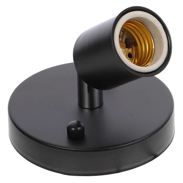 E27 gjengelampeholder 180 graders rotasjon vegglampe baseholder tilbehør