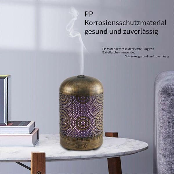 Aromadiffuser Luftfukter, Håndlaget Metalldiffuser