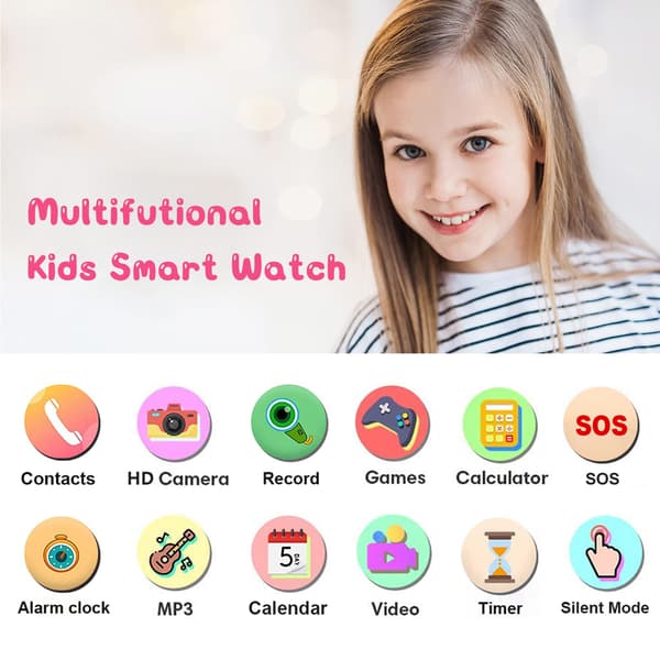 Smartwatch Børneur Touchskærm Vandtæt Smartwatch