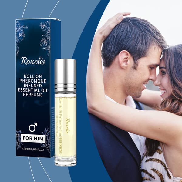 10 ml/låda Herr Roll-on Parfym - Fräsch, Naturlig, Lätt, Långvarig, Bärbar, Elegant Roll-on Design
