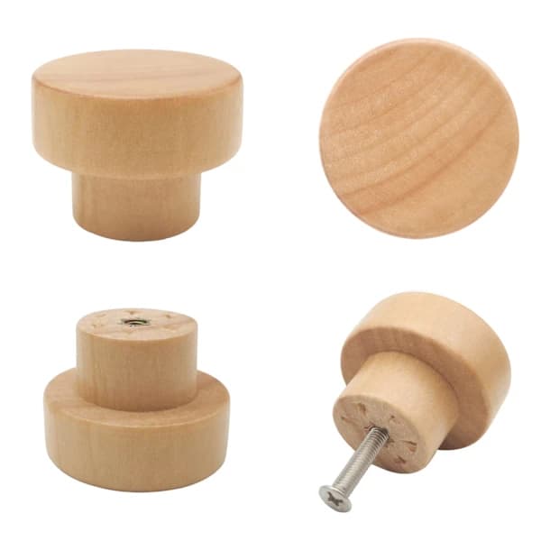 16 treknapper, flate runde skapknapper, 35 mm i diameter.