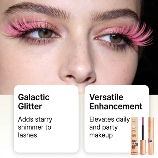 7,5 ml/boks Krøllende Mascara (Rosa) - Lett tekstur, enkel å påføre, langvarig, egnet for daglig bruk.