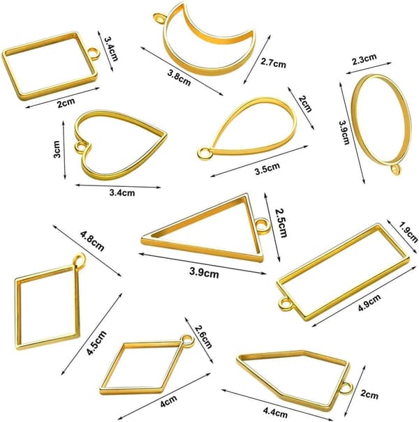 Hänge med ram och graverad öppen bezel ihålig bezel smyckeshållare