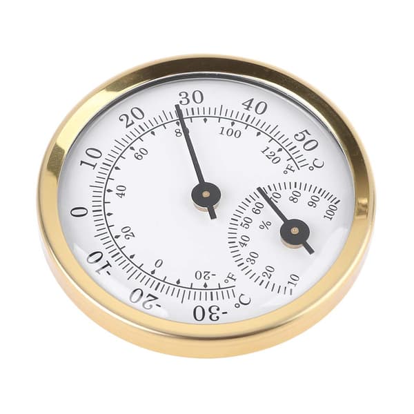 Indendørs Analog Termometer Hygrometer Luftfugtighed Temperaturmåler 58mm Husholdning