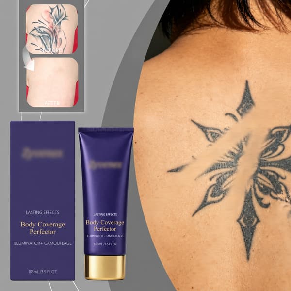 103ml/boks Kroppstatoveringsconcealer (Naturlig lys hudtone) Multi-effekt concealer, lett, langvarig, behagelig hudfølelse