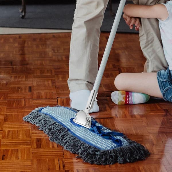 Mopperstangklemme Moppehoved Udskiftningsadapter Rustfrit Stål Moppestang Universal Chuck