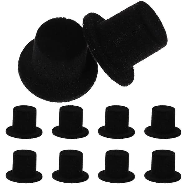 20 st Topphatt Dockprydnad Dockhatt Dekor Snögubbe Docka Tyghatt Dekor