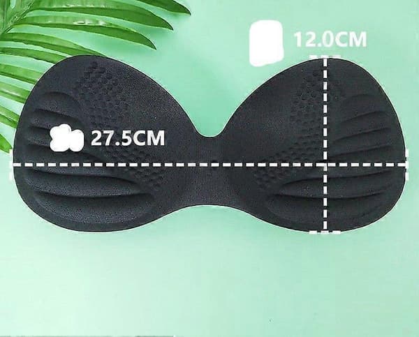 Förtjockade bröstkuddar, integrerade push-up bh-svampkuddar White 27.5*12*4CM