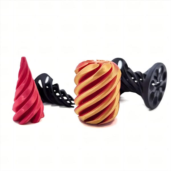 Decompression Legetøj Push-Push 3D Print Decompression Artefakt Spiral 3D Pædagogisk Legetøj A