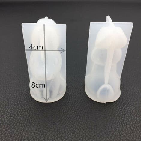 Aromadiffusergips 3D Kanin Silikonform DIY Handgjord Epoxihartsform Påsk Silikonform 2-pack