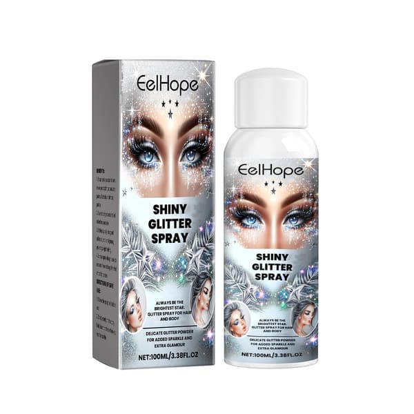 100 ml/æske Glitterspray til hår, krop og festhighlighter
