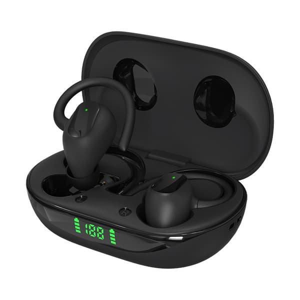 Bluetooth-hörlurar trådlösa, Bluetooth 5.0 Sport, med LED-display