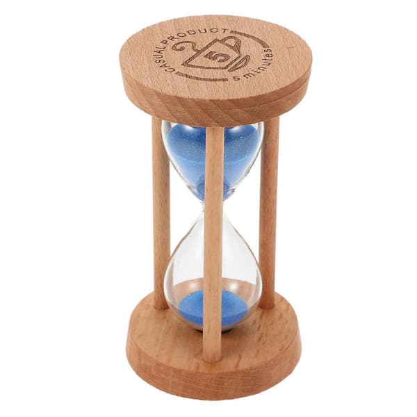 Mini Sandtimer Trä Timglas Sandklocka Timer Glas Sandklocka Trä Timglas Verktyg För Hem Och Restaurang 5 Minuter Sandtimer