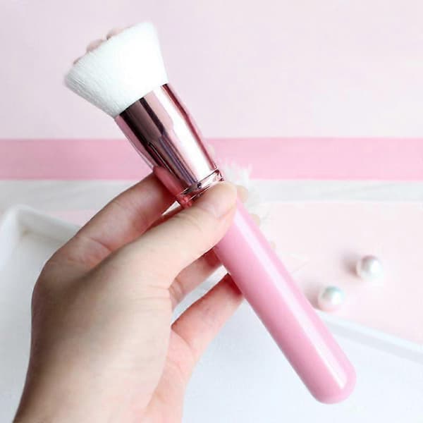 Katteklo Foundation Makeupbørste - Professionel Makeupbørste, Makeup Blush Børste, Concealer Børste, Contouring Børste, Makeup Værktøj (2 stk.)