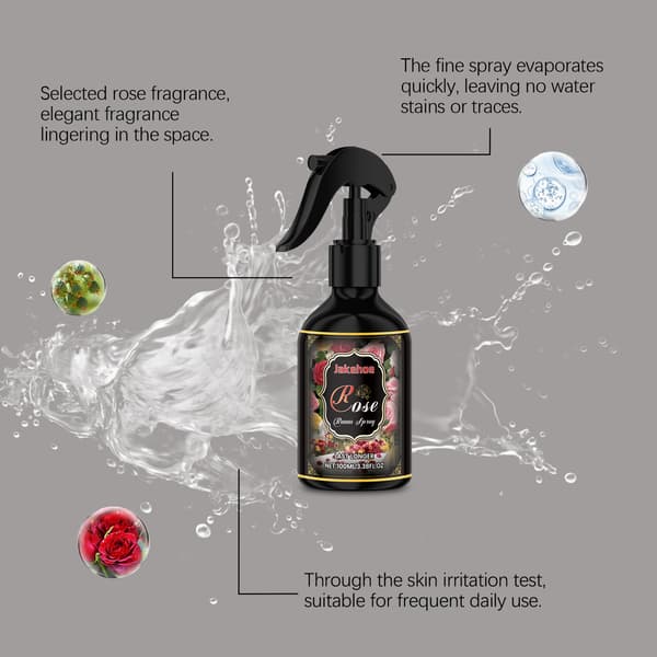 100 ml/æske Roseduftende Rumduft, Langvarig Duft til Soveværelser, Lugtfjerner og Luftfrisker