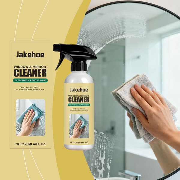 120 ml/boks Speilrengjøringsspray - Multifunksjonell, fjerner effektivt flekker og er egnet for vanlige glasspeiloverflater.