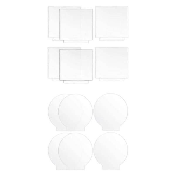 12x akrylplate plastpanel for DIY-skjerm