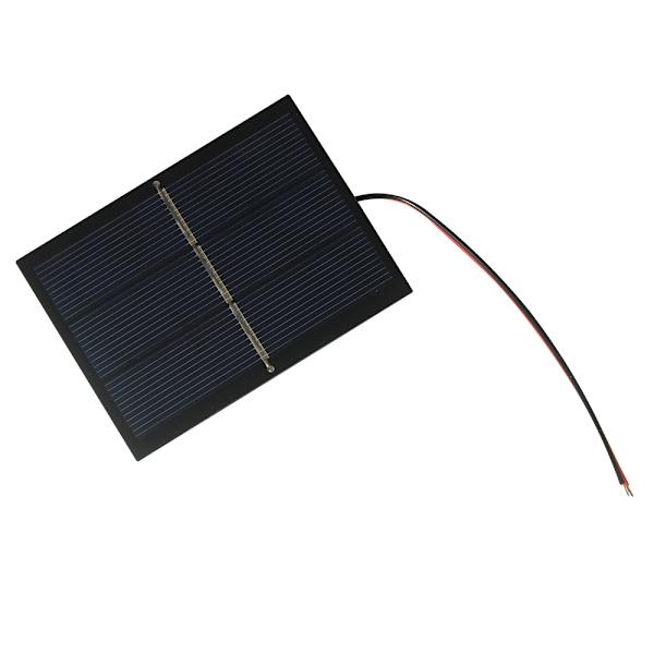 0,65W 1,5V solpanel med ledning solcellelimplade DIY solpanel 60*80MM