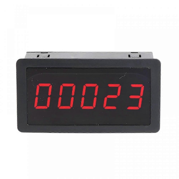 Digital Tæller DC 12-24V 5 Cifret LED Digital Display 0-9999 Plus Panelmeter