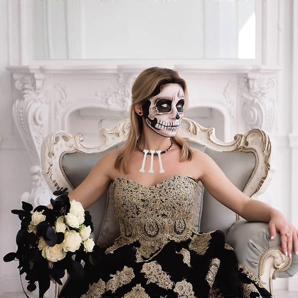 36 stk. mini plastbein Halloween-rekvisitter Festivaldekorasjoner til dekorasjon (hvit)