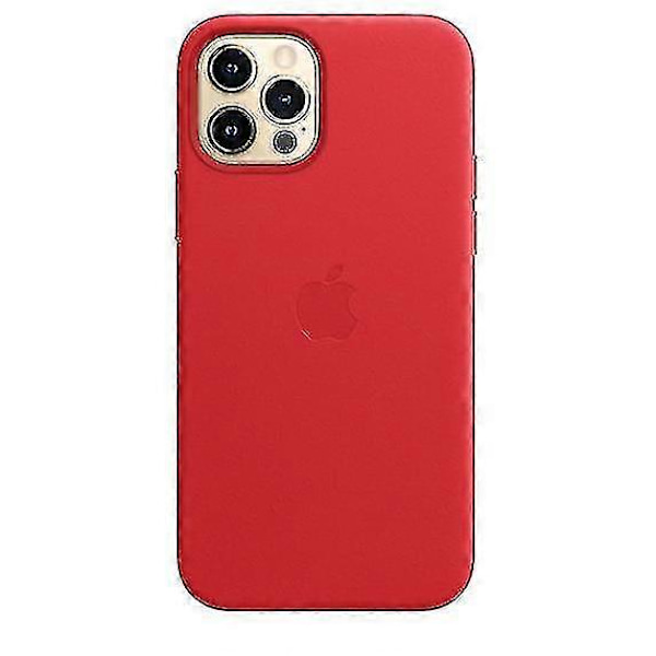 Läderfodral för iPhone 12/12 Pro med MagSafe Red