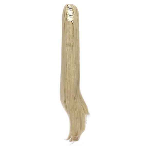 22\" lang glat hestehale-extension med klemme til kvinder blond