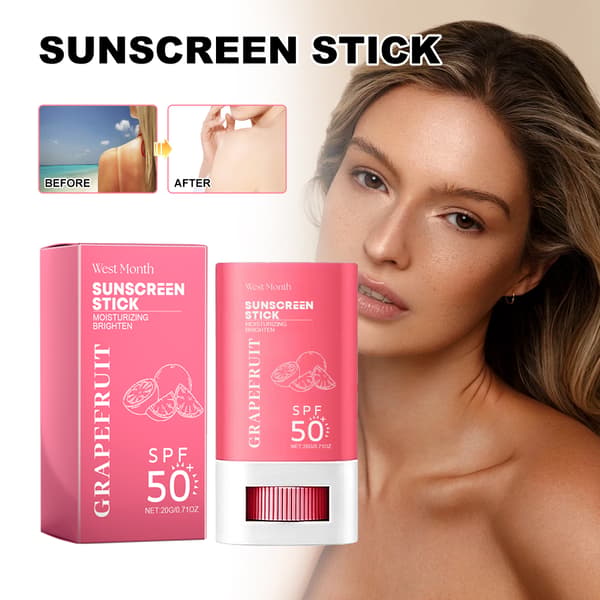 NY 20g/boks Grapefrukt UV-beskyttelseskrem, lett, tørr, solid solkrem egnet for hele kroppen.
