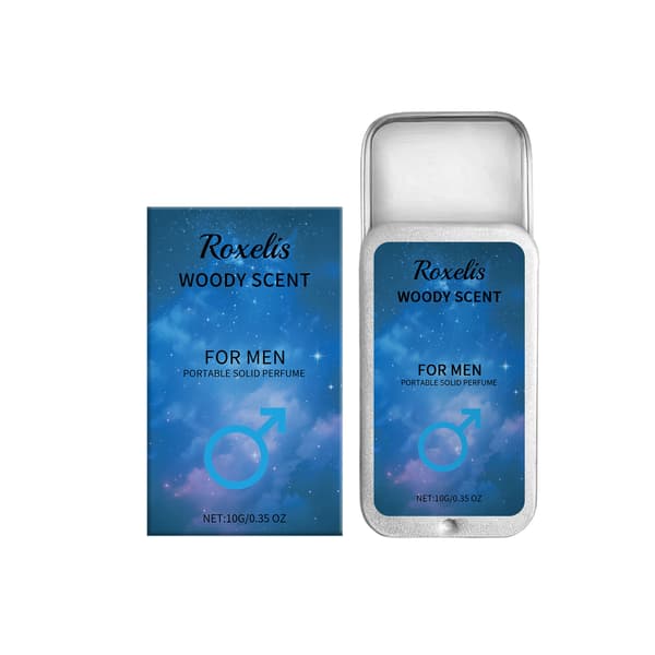 NY 10g/boks Herre Frisk Solid Parfymebalsam, Langvarig Duft, Bærbar, Woody Solid Eau de Toilette