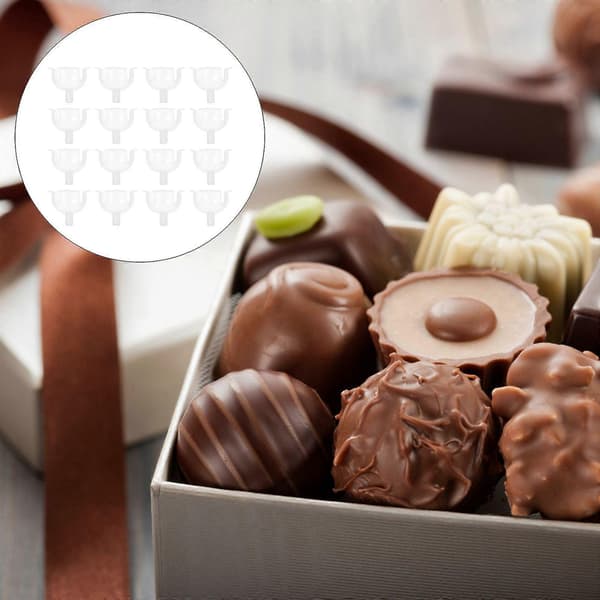 36 stk. Chokolade Kugleholder Etui Blomst Slik Kugle Buket DIY Fast Base