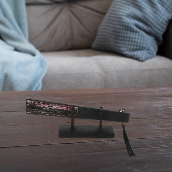 1 stk. Husholdningsrum Japansk Folde Håndventilator Display Holder Folde Ventilator Stand